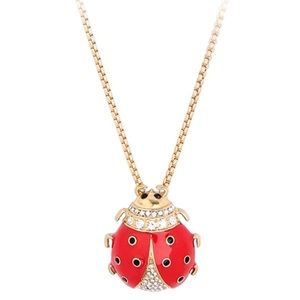 Swarovski LadyBug Necklace New With Tags